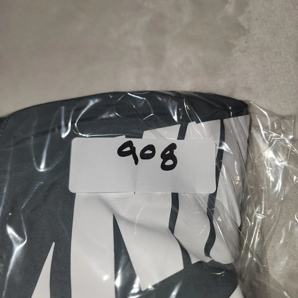 Nike Boys Windrunner Windbreaker Jacket Black Grey Packable Hooded Youth Medium